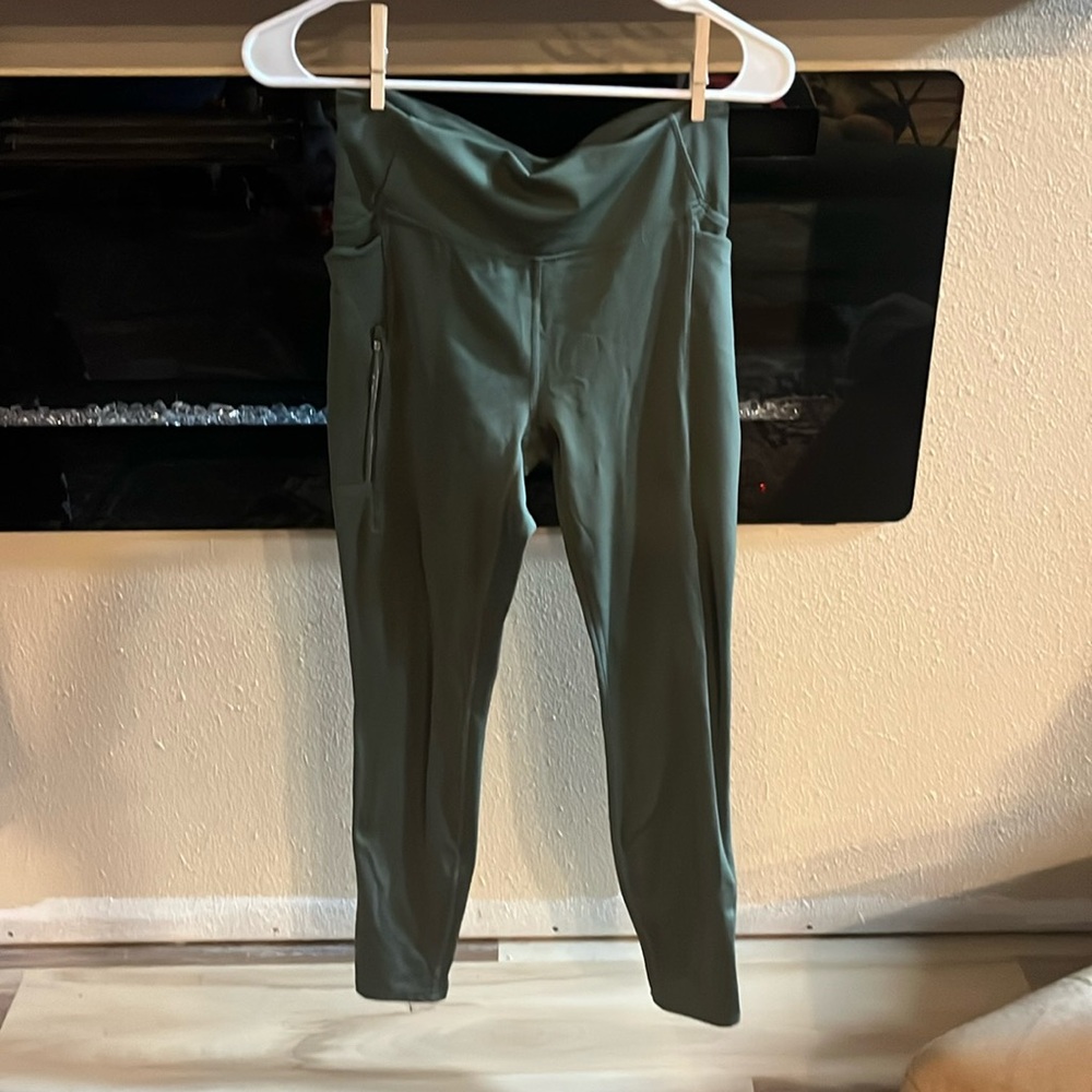 Green Athletic Leggings
